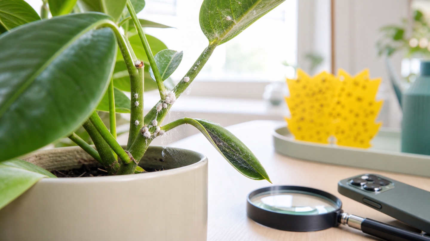White fuzzy stuff on your plant: identifying common houseplant pests